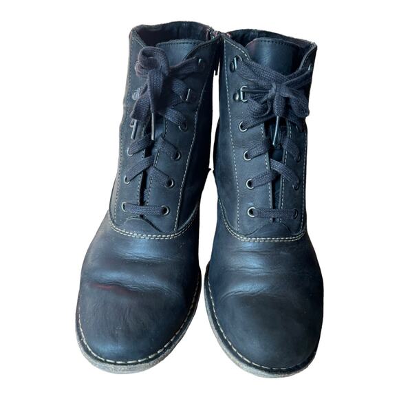 Clark’s Artisan Collection Carleta Crane Lace Up Leather Heeled Bootie size 11 - Picture 15 of 16